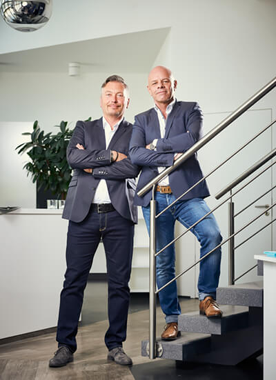 Bernd Theilacker und Uwe Burkhardt - Geschäftsleitung proWIN B&T Aalen Ebnat
